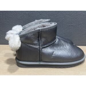 EMU Australia Water Resistant Short Winter Unisex Boots Silver Womens 10 Mens 9